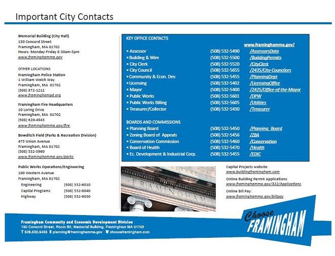 important city contacts